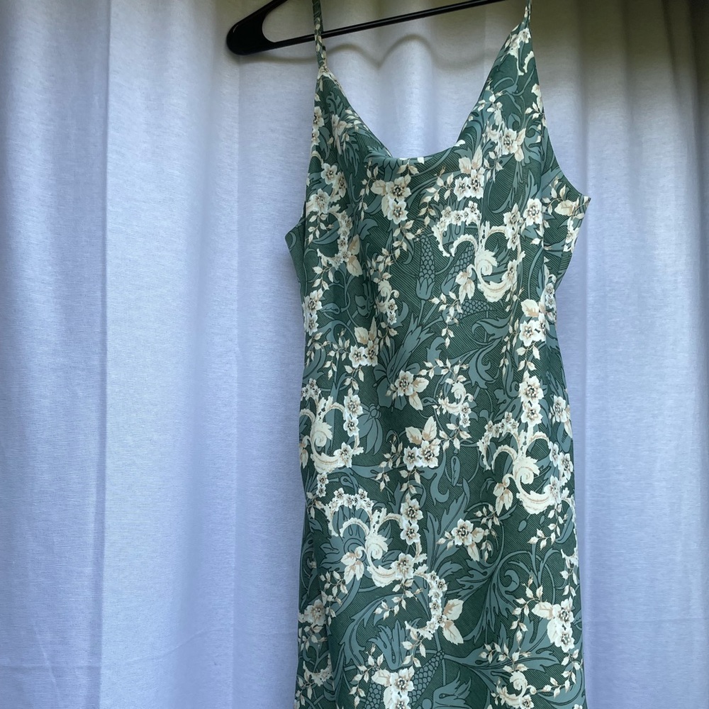 Urban Outfitters Cowl Neck Slip Satin Dress